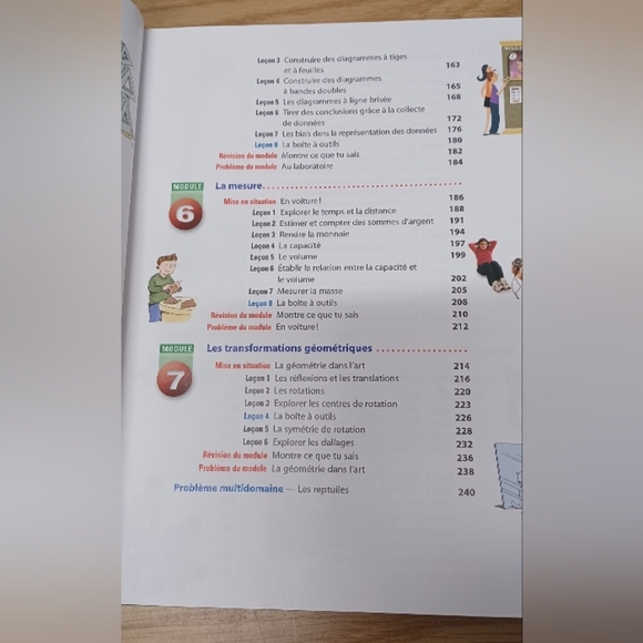 Grade 5 Math Learning School Book Chenelière Mathématiques (French) Hardcover - Picture 8 of 13